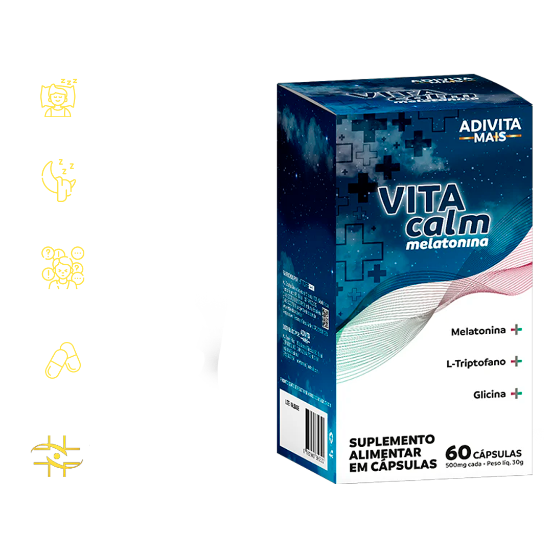 DURMA BEM COM VITACALM MELATONINA
